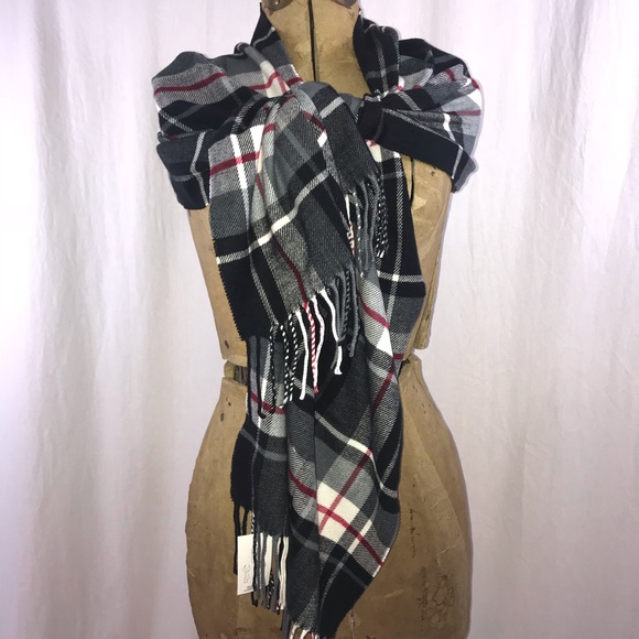Lands' End Accessories - Lands’ End Plaid CashTouch Scarf